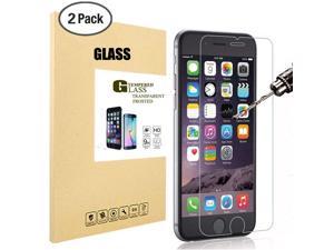 2 Pack Apple iPhone 6s Tempered Glass Screen Protector Tempered Glass Screen Protector For Apple iPhone 6 / iPhone 6s 4.7 inch [3D Touch Compatible] Thin Anti-Scratch HD Clear Glass Screen Protection