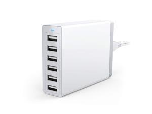 Werleo 50W 6-Port USB Wall Charger 6 for iPhone XS XS Max XR iPhone X 8 7 6 Plus iPad Pro Air 2 mini iPod Samsung Galaxy S7 S6 Edge Plus Note 5 4 LG Nexus HTC and More