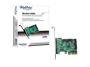 HighPoint Technologies, Inc. R640L 4CHANNEL 6G SATA PCIE HBA 4X HighPoint Technologies, Inc. R640L 4CHANNEL 6G SATA PCIE HBA 4X