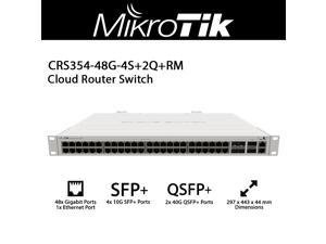 MikroTik - CRS354-48G-4S+2Q+RM - Mikrotik Ultimate Switch 48 x 1G RJ45 4 x 10G SFP+ and 2 x 40G QSFP+ ports