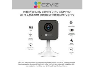 EzViz C1HC 720p High Definition Indoor WiFi Camera Baby Monitor, Smart Motion Detection, Two-Way Audio, 40ft Night Vision, Works with Alexa & Google Assistant EzViz C1HC 720p High Definition Indoor WiFi Camera Baby Monitor, Smart Motion Detection, Two-Way Audio, 40ft Night Vision, Works with Alexa & Google Assistant