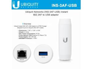 UBIQUITI NETWORKS INS-3AF-USB Instant PoE USB Type A Charger
