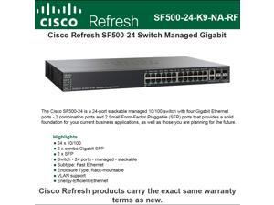 Cisco SF500-24-K9-NA, 24 PORT 10/100 Stackable Managed Switch +2xGigabit SFP Cisco SF500-24-K9-NA, 24 PORT 10/100 Stackable Managed Switch +2xGigabit SFP
