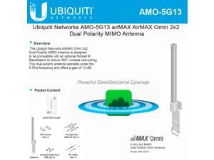 Ubiquiti Next-Gen 2x2 Dual Polarity MIMO Omni Antenna AMO5G13