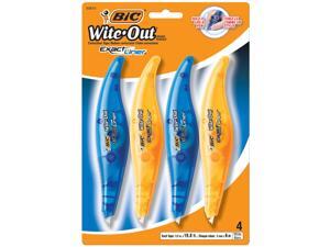 BIC Wite-Out Brand Exact Liner Correction Tape, 4-Count BIC Wite-Out Brand Exact Liner Correction Tape, 4-Count