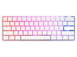 Ducky One 2 Mini Pure White - RGB LED 60% Double Shot PBT Mechanical Keyboard