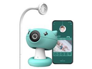 Pixsee Smart Baby Monitor + 5-in-1 Camera Stand Bundle | Full HD Camera and Audio with Night Vision, Cry Detection, Temperature & Humidity Sensors and 2 Way Talk, Encrypted Wireless WiFi for Phone App