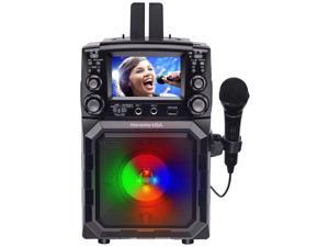 Karaoke USA Portable CD/MP3 Karaoke Player - Bluetooth, Recording Function & Built-In Battery Karaoke USA Portable CD/MP3 Karaoke Player - Bluetooth, Recording Function & Built-In Battery