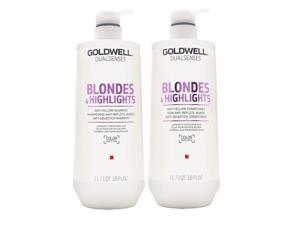 Goldwell Dualsenses Blonde Highlights Anti-Yellow Shampoo&Conditioner Liter Set Goldwell Dualsenses Blonde Highlights Anti-Yellow Shampoo&Conditioner Liter Set