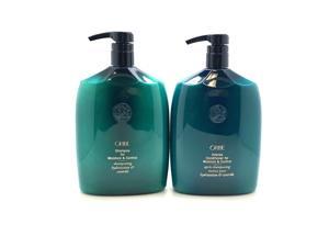 Oribe Shampoo & Intense Conditioner for Moisture & Control liter duo with Pumps