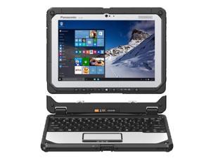 Panasonic Toughbook 20, CF-20 MK2, Intel Core i5-7Y57, 10.1" Multi-Touch + Digitizer, 8GB, 256GB SSD, Backlit Keyboard, 4G LTE, 2D Bar Laser, Bridge Battery, Webcam, Rear Camera, Windows 10 Pro
