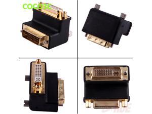 24+5 Pin DVI Male to Female 90 degree Port Cable adapter Monitor Connector 10.2Gbps DVI Video Extension converter 24+5 Pin DVI Male to Female 90 degree Port Cable adapter Monitor Connector 10.2Gbps DVI Video Extension converter