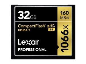 LEXAR LCF32GCRBNA1066 PROFESSIONAL 32GB COMPACT FLASH 1066x MEMORY CARD