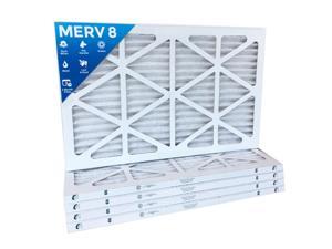 16x25x1 MERV 8 HVAC Air Filters.  6 Pack