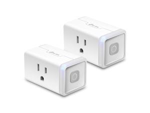 Kasa Smart WiFi Plug Lite by TP-Link (2-Pack) -12 Amp & Reliable Wifi Connection, Compact Design, No Hub Required, Works With Alexa Echo & Google Assistant (HS103P2), White