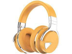 SHOPIFY-E7 Active Noise Cancelling Bluetooth Over-ear Headphones, YELLOW