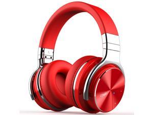 SHOPIFY-E7 PRO | [Upgraded] Active Noise Cancelling Bluetooth Headphones, RED