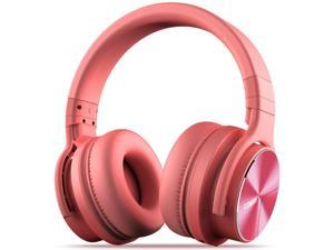 DLZE7 PRO  UPGRADED ACTIVE NOISE CANCELLING BLUETOOTH HEADPHONES PINK