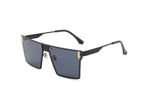 Silensys Black Square Sunglasses For Men