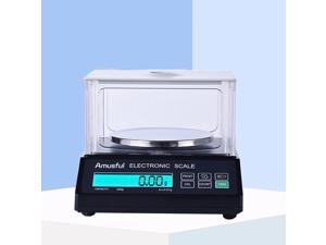 Amusful Lab Analytical Balance High Precision Lab Scale Accurate Electronic Scientific Scale Digital Precision Weighing Scale with Windshield