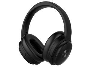 Active Noise Cancelling Headphones Bluetooth Headphones Wireless Headphones Over Ear Built-in Microphone Deep Bass, 30 Hours for Travel/Work/TV/Computer/Cellphone (Black Alexa)