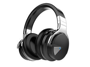 COWIN E7 Active Noise Cancelling Headphones w/ Bluetooth and Mic, 30H Playtime, Black