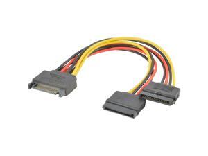 5-Pack SATA Power 15-pin Y-Splitter Cable Adapter 5X 5-Pack SATA Power 15-pin Y-Splitter Cable Adapter 5X