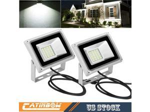 10Pcs 10W LED Floodlight Cool White SMD Spotlight Garden Yard Security Nightlamp 