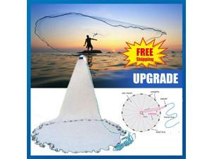 3x1.5m Big Fishing Nylon Monofilament Fish Gill Net Easy Throw F// Hand Casting