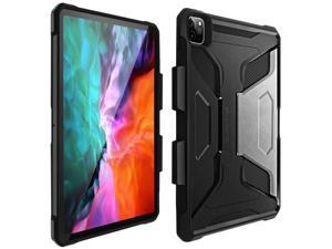 Protective Case Apple iPad Pro 12.9 2020 Bi-material Shockproof Black Protective Case Apple iPad Pro 12.9 2020 Bi-material Shockproof Black