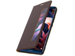 Smart view window flip case for Huawei Mate 10 Pro - Brown