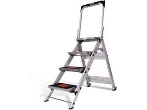 little giant ladder systems 10410ba safety step ladder four step with bar, 2 x 11inch little giant ladder systems 10410ba safety step ladder four step with bar, 2 x 11inch
