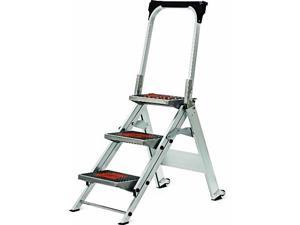 little giant, 3 step, aluminum, 21/4 feet, 300 lb. capacity stepladder little giant, 3 step, aluminum, 21/4 feet, 300 lb. capacity stepladder