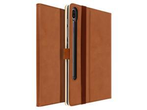 Stand Folio Case with Card Slots for Samsung Galaxy Tab S6 10.5 Satin- Brown Stand Folio Case with Card Slots for Samsung Galaxy Tab S6 10.5 Satin- Brown