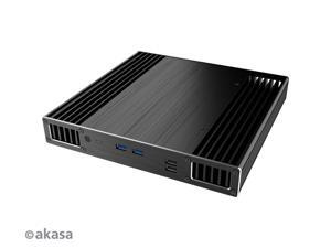 Akasa Plato X7D Slim fanless case for Intel® NUC support 7th Generation Intel® NUC board (Dawson Canyon) - A-NUC39-M1B Akasa Plato X7D Slim fanless case for Intel® NUC support 7th Generation Intel® NUC board (Dawson Canyon) - A-NUC39-M1B