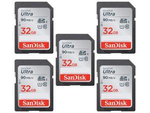 SanDisk Kit of Qty 5 x Sandisk Ultra 32GB SDHC SDSDUNR-032G-GN6IN Card with Plastic Cases SanDisk Kit of Qty 5 x Sandisk Ultra 32GB SDHC SDSDUNR-032G-GN6IN Card with Plastic Cases