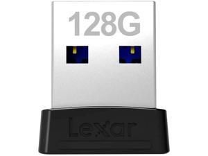 Lexar LJDS47-128ABBK MAH 128GB USB 3.1 Flash Drive r250MB/s Lexar JumpDrive S47 Low Profile Black/Silver Retail