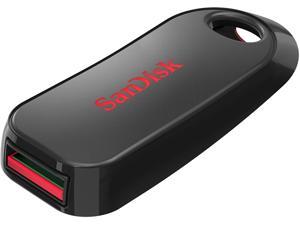 SanDisk SDCZ62-032G-G35 CCH 32GB USB 2.0 Flash Drive r15MB/s w5MB/s Cruzer Snap Retractable Slider Black and Red