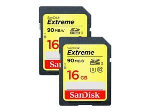 SanDisk Kit of Qty 2 x Sandisk Extreme 16GB SDHC SDSDXNE-016G-GNCIN Card SanDisk Kit of Qty 2 x Sandisk Extreme 16GB SDHC SDSDXNE-016G-GNCIN Card