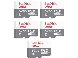 SanDisk Kit of Qty 5 x SanDisk Ultra 32GB microSDHC SDSQUNR-032G-GN3MN