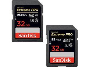 SanDisk Kit of Qty 2 x SanDisk Extreme Pro 32GB SDHC SDSDXXG-032G-GN4IN