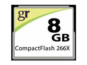 Gigaram CF-8GB-266-LI BSO 8GB 50p CF r40MB/s w19MB/s 266x [SMI+ORIG] CompactFlash Card w/ GR Label Bulk