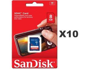 SanDisk 8GB SDHC Class 4 SDSDB-008G-B35 Memory Card Retail (10 Pack) SanDisk 8GB SDHC Class 4 SDSDB-008G-B35 Memory Card Retail (10 Pack)