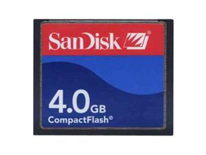 SanDisk SDCFB-4096 CGG 4GB 50p CF Sandisk Standard Red, Light Blue, Blue Label Bulk w/SN CompactFlash Card RFB
