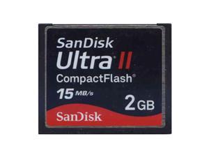 SanDisk SDCFH-2048 CRW 2GB 50p CF r15MB/s 100x UltraII CompactFlash Card w/ SN Bulk RFB