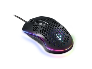 ANACOMDA BlackHole GAMING MOUSE , 6400 DPI, 7 Programmable Buttons, Customization via software suite, RGB Lighting Effects, Gaming Grade Optical Sensor IC, 75g Lightweight Mouse Design