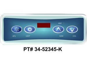 Balboa Control Panel, Duplex Digital, 4 Button, VL403 LED - 52345 Balboa Control Panel, Duplex Digital, 4 Button, VL403 LED - 52345