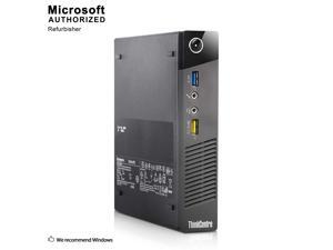 Lenovo ThinkCentre M73 Tiny Business Desktop Computer, Intel Core i3 4130T 2.9GHz, 4G DDR3, 500G, WiFi, USB 3.0, VGA, DisplayPort, Win 10 64-Bit Supports English/Spanish/French(I3)(Renewed) Lenovo ThinkCentre M73 Tiny Business Desktop Computer, Intel Core i3 4130T 2.9GHz, 4G DDR3, 500G, WiFi, USB 3.0, VGA, DisplayPort, Win 10 64-Bit Supports English/Spanish/French(I3)(Renewed)