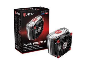 MSI Torx Fan Aluminum Baseplate Four Direct Contact Heat Pipes Design for Intel and AMD CPU Gaming Cooling Fan (Core Frozr S) MSI Torx Fan Aluminum Baseplate Four Direct Contact Heat Pipes Design for Intel and AMD CPU Gaming Cooling Fan (Core Frozr S)