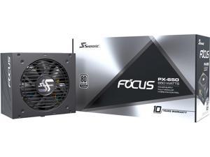 Seasonic FOCUS PX-650, 650W 80+ Platinum Full-Modular, Fan Control in Fanless, Silent, and Cooling Mode, 10 Year Warranty, Perfect Power Supply for Gaming and Various Application, SSR-650PX.